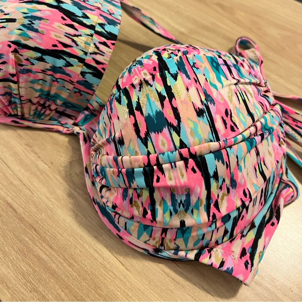 Multi color bikini top